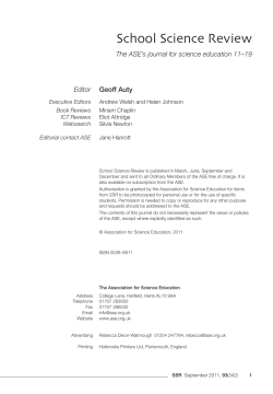 Contents - The Association for Science Education