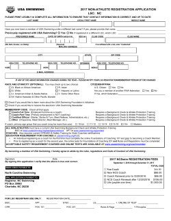 NCS Non-Athlete Registration Form