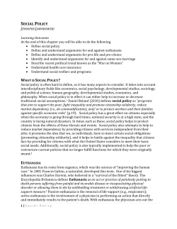 SOCIAL POLICY