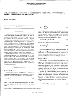 Angle of Incidence as a Function of Source