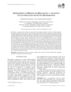 improvement of medium for miscanthus &times; giganteus callus induction
