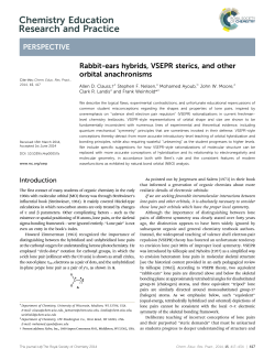 Rabbit-ears hybrids, VSEPR sterics, and other orbital