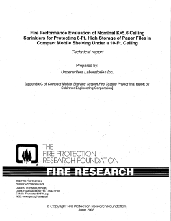 FPRF Compact Shelving Fire Test Report 4242008 - FINAL