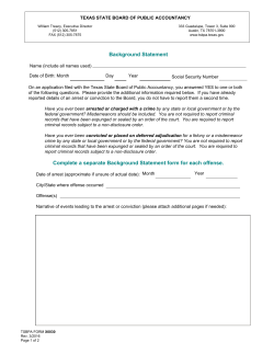 Background Statement