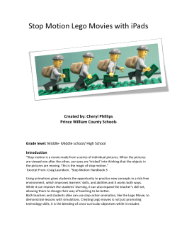Stop Motion Lego Movies with iPads