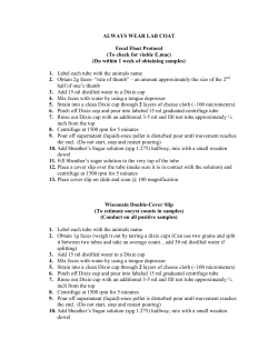 Fecal Float Protocol