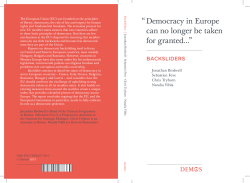 Democracy in Europe can no longer be taken for granted