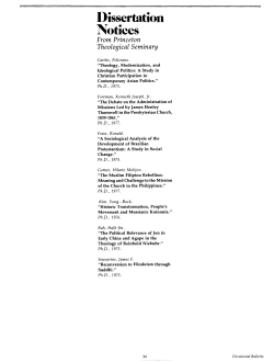 Dissertation Notices