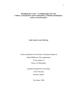 Morphing the Crone: An Ethnography of Crone Culture