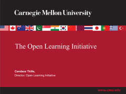 The Open Learning Initiative