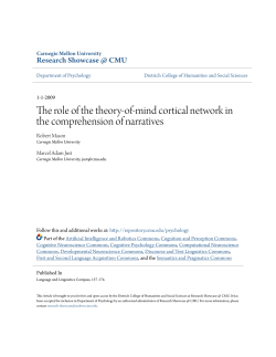 The role of the theory-of-mind cortical network in the comprehension
