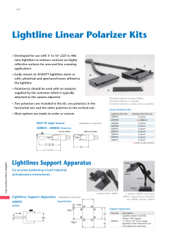 Lightline Linear Polarizer Kits