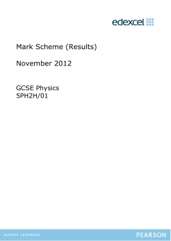Mark Scheme - Edexcel