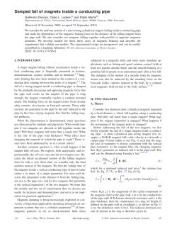 Damped fall of magnets inside a conducting pipe