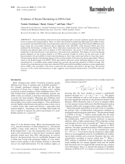 Evidence of Strain Hardening in DNA Gels