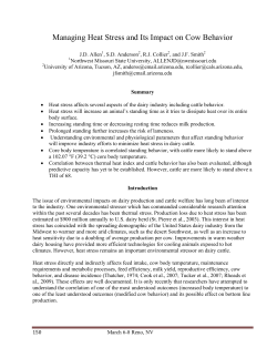 Managing Heat Stress and Its Impact on Cow Behavior