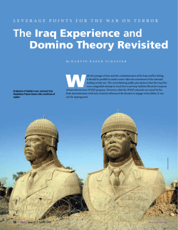 The Iraq Experience and Domino Theory Revisited