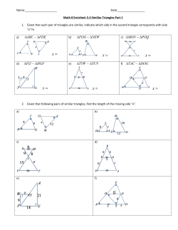 5.4 Similar Triangles (Part 1)