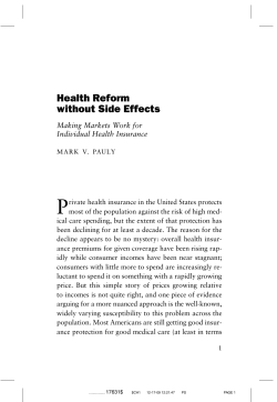 Health Reform without Side Effects
