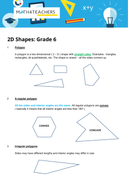 Basic Maths: Grade 6 2D Shapes