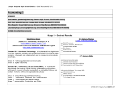 Accounting 2 - Lenape Regional High School District