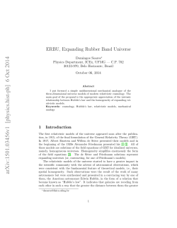 ERBU, Expanding Rubber Band Universe