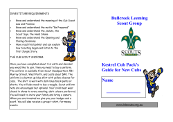 Bullcreek Leeming Scout Group Kestrel Cub Pack`s