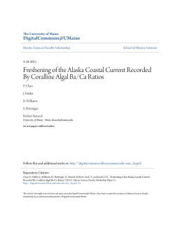 Freshening of the Alaska Coastal Current Recorded By Coralline