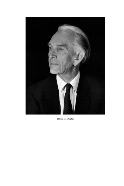 John Davies Evans 1925-2011 (Memoirs XIV