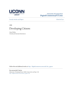 Developing Citizens - DigitalCommons@UConn