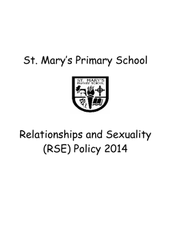 St. Mary`s Primary School Relationships and Sexuality (RSE) Policy