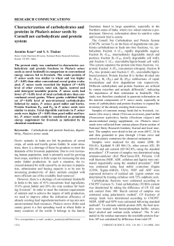 Characterization of carbohydrates and proteins in