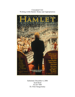 (with) Hamlet - Peter Smagorinsky
