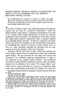 Habeas Corpus - Duke Law Scholarship Repository