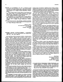 Northern Nomadic Hunter-Gatherers: A Humanistic Approach, by