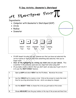 Pi Day Activity - OAME Chapters Main Page