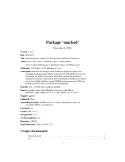 Package `marked`