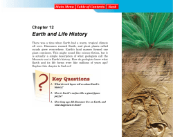 Earth and Life History