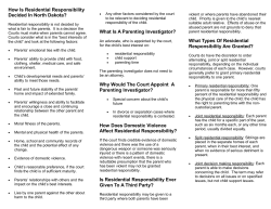 How Is Residential Responsibility