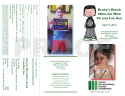 Brady`s Bunch Miles for Mito 5K and Fun Run