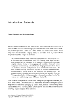 Introduction: Suburbia - Iowa Research Online