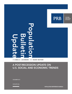 A Post-Recession Update on U.S. Social and Economic Trends