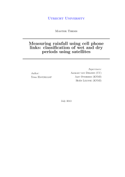 2.3.2 Convective Rainfall Rate - Utrecht University Repository