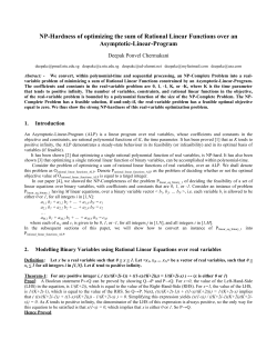 NP-Hardness of optimizing the sum of Rational Linear Functions