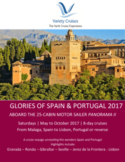 Cruise Itinerary as PDF