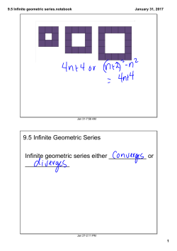 9.5 Infinite geometric series.notebook