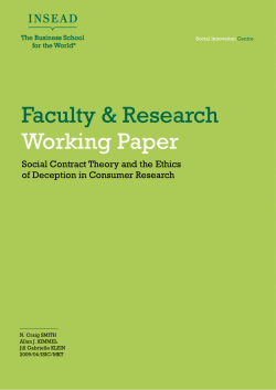 Social Contract Theory and the Ethics of Deception