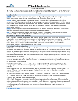 6th Grade Mathematics - Indianapolis Public Schools