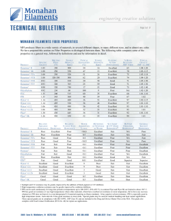 Technical Brochure - Monahan Filaments