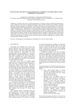 Impact of Solar Radiation Variability on Grid Stability